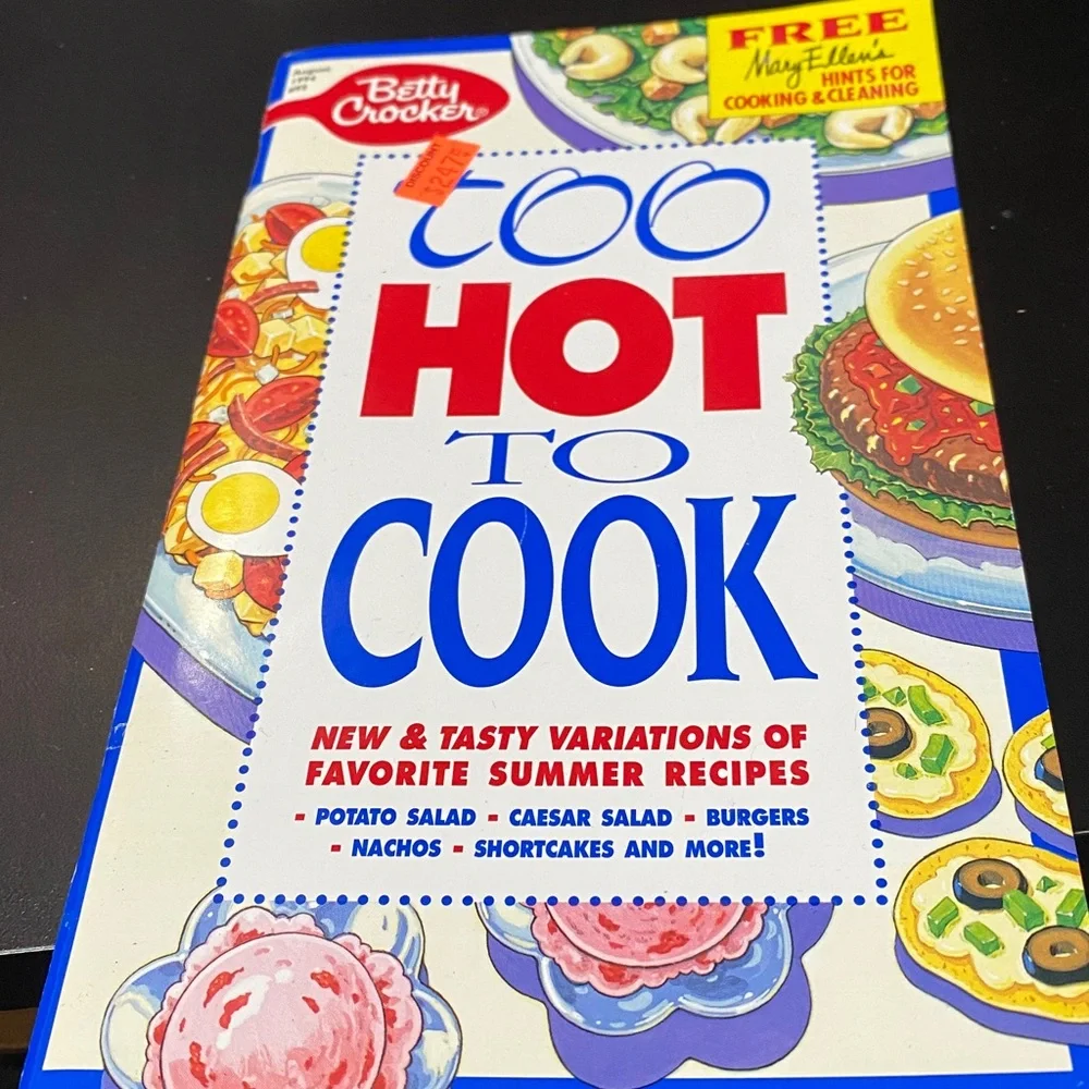 Four vintage Betty Crocker magazine cookbooks plus one bonus copy